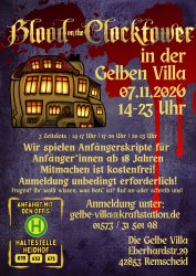 Blood on the Clocktower in REMSCHEID - in gruseligem Ambiente in der Gelben Villa